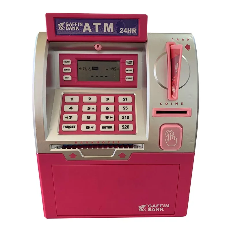 ATM Piggy Bank Cash Coin Can ATM Bank Electronic Coin Money Bank for Kids