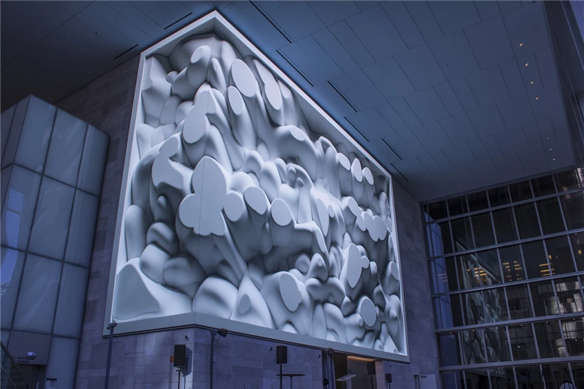 Indoor P1.25 P1.53 TV screen advertising 3D video display digital led signage and