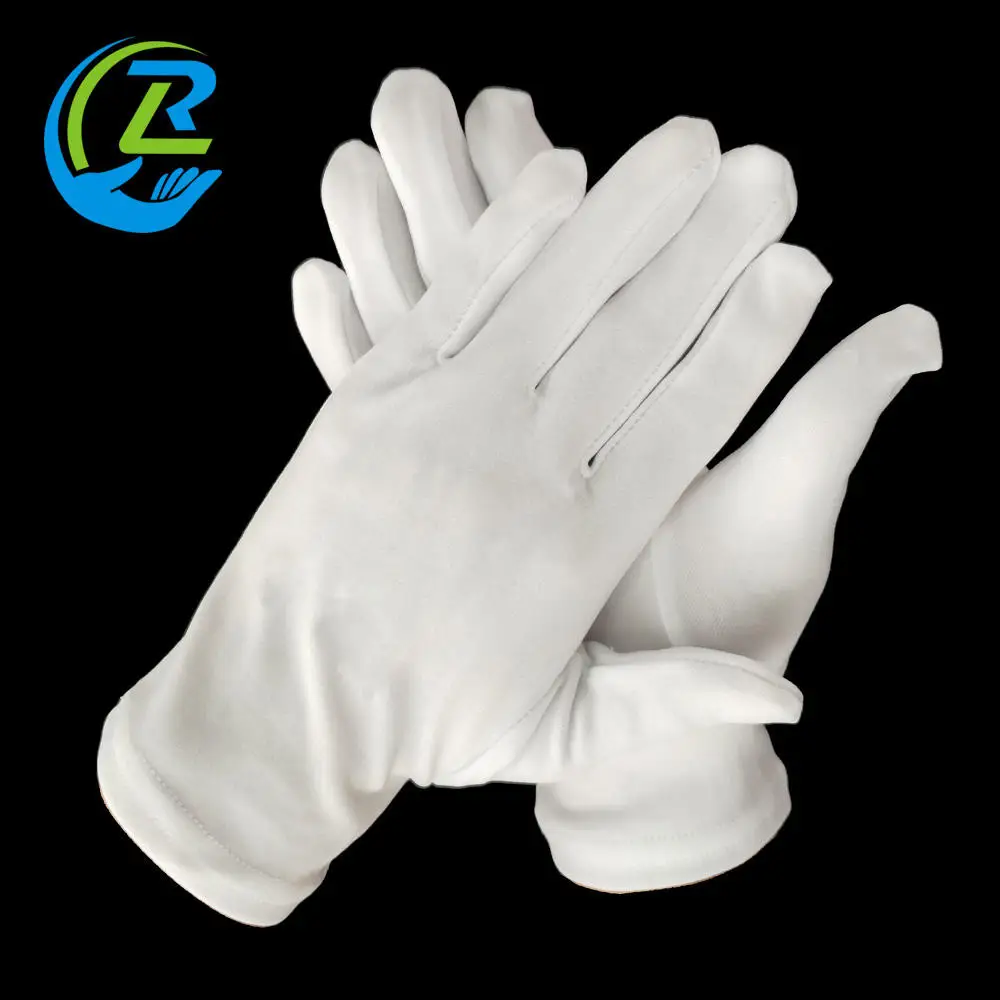 Extra Thickness White Nylon Ceremony Parade Hand Gloves
