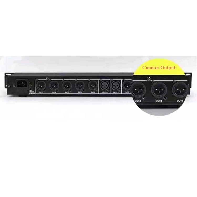 FS-206 Professional Equipment Stereo Mono 2 in 10 out Stage Performance Audio Signal Distributor