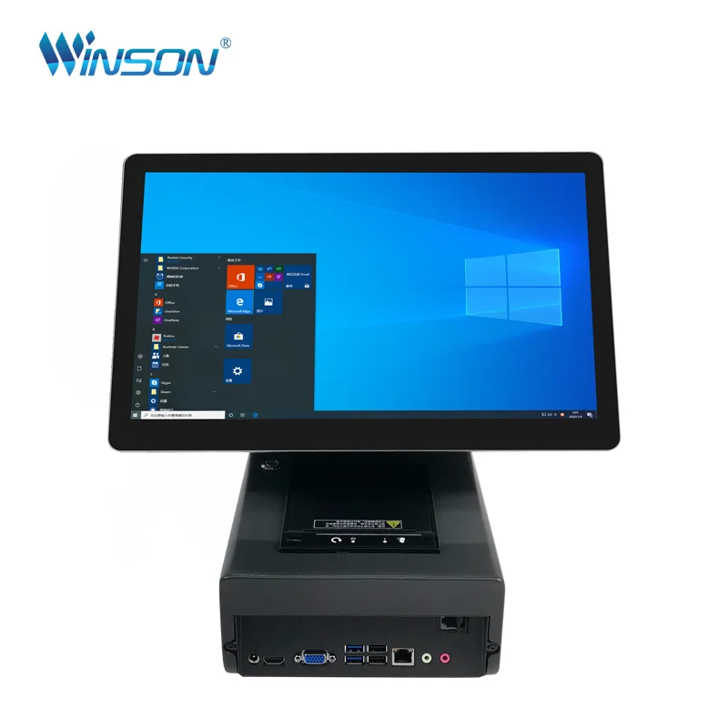 passport scanner kiosk desktop android pos touch screen 15.6 inch retail pos system identity verify workstation all-in-one