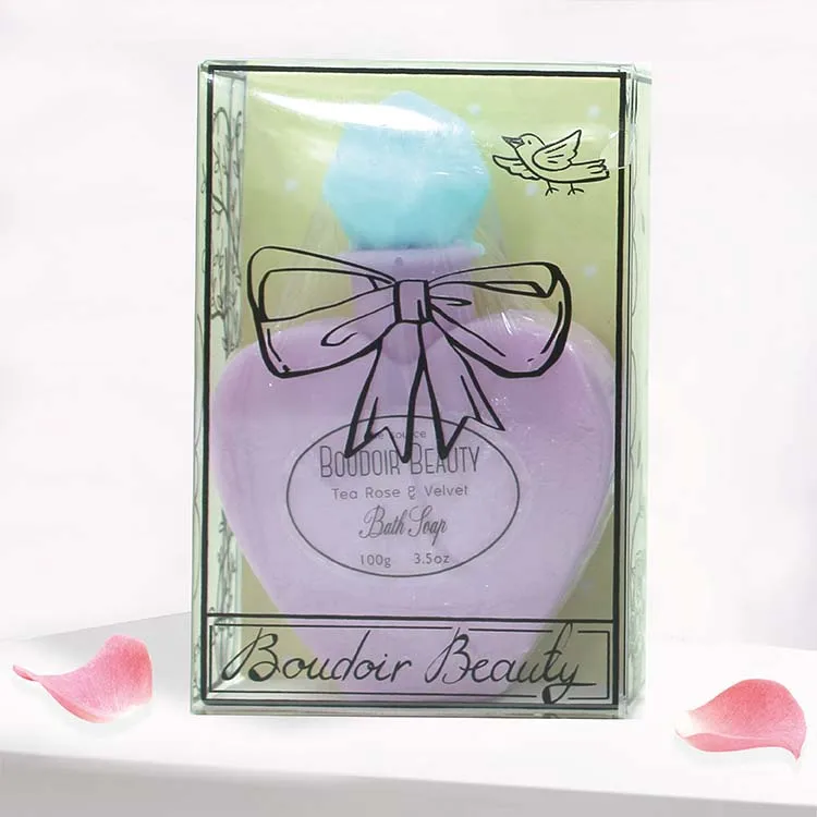 Two-color Private Logo Available Hand made Beauty bath luxury Soap perfume bottle shaped soap