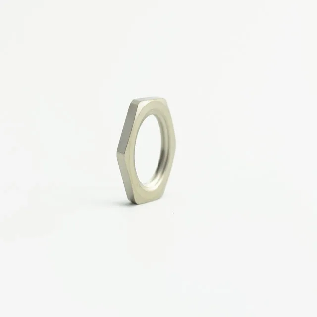 Nickel-plated Brass Metric Thread PG Thread Metal Lock Nut