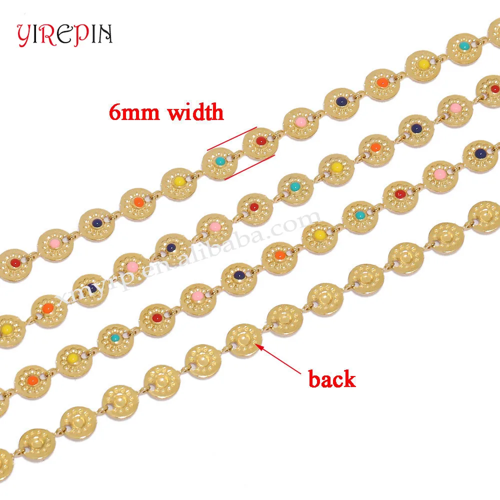 New 18k Gold Plated Waterproof Tarnish Free Stainless Steel Summer Hawaiian Colorful Dripping Glue Enamel Sun Necklace