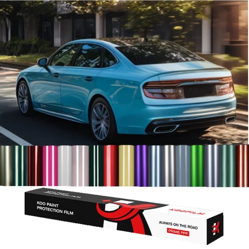 Hot Selling Infrared Proof Satin Series Glossy Blue Car Color Change PET PPF Film