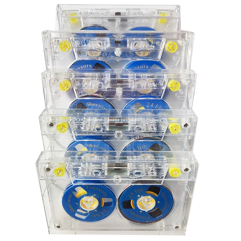 Кассеты намотаны лентой до длины, которую вы требуете C-0/30/45/60/90/120 минут