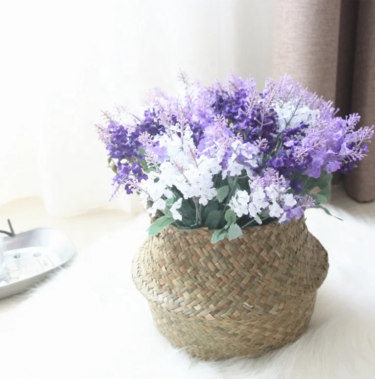 Cheersee faux fake silk tree leaves brances stems artificial eucalyputs leaves plants for home decor