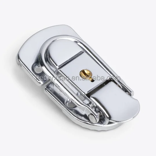 Metal Latch Toggle Chrome Turn Lock Clasp for Flight Suit case Hand Bag Box Briefcase Accessories Hardware With Key