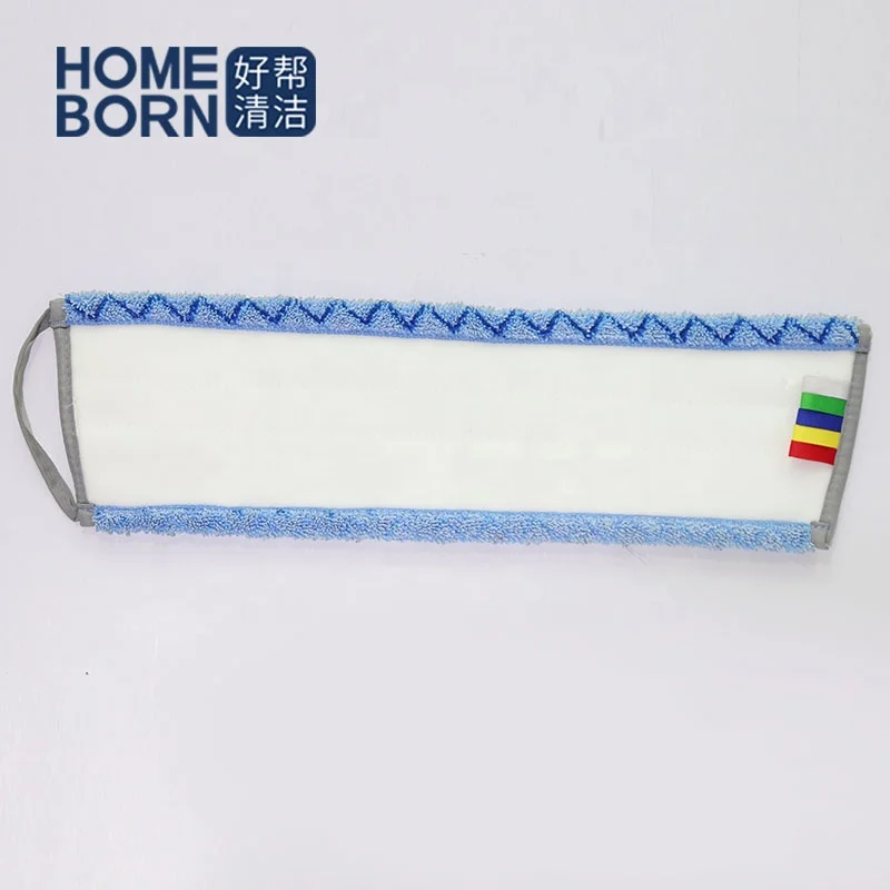 Xingtai hot magic microfiber mop pad yarn refill flat mop head with four colors hanging ear
