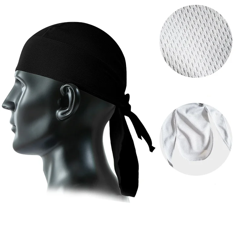 2024 New Styles Summer Cycling Headband Beanie Durag Motorcycle Helmet Liner For Harley
