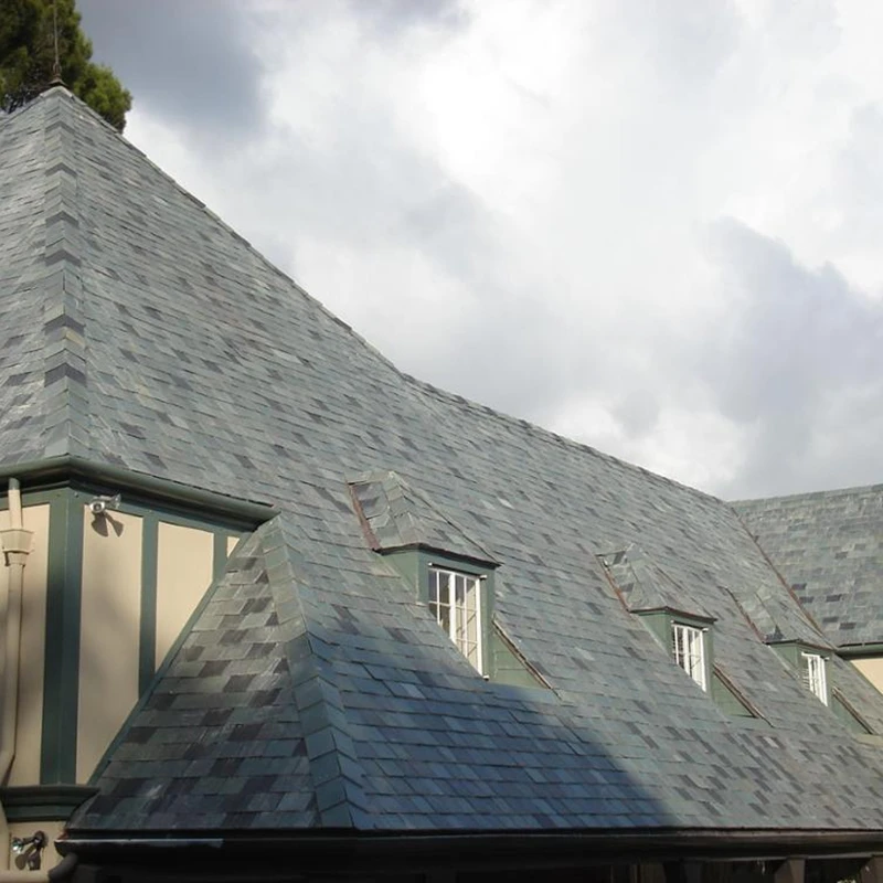 Chinese Natural Stone Roofing Classic Style Black Roof Slate Tiles