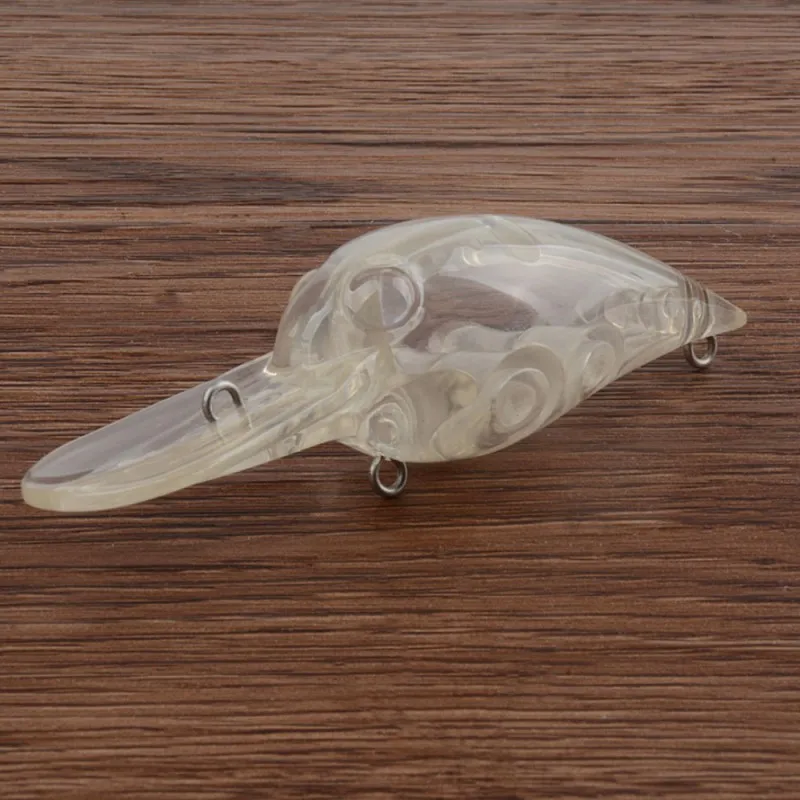 Wholesale Unpainted Fishing Lure Blanks Body 7.6CM 8.5G Crankbait With Square Bill Blank Lure