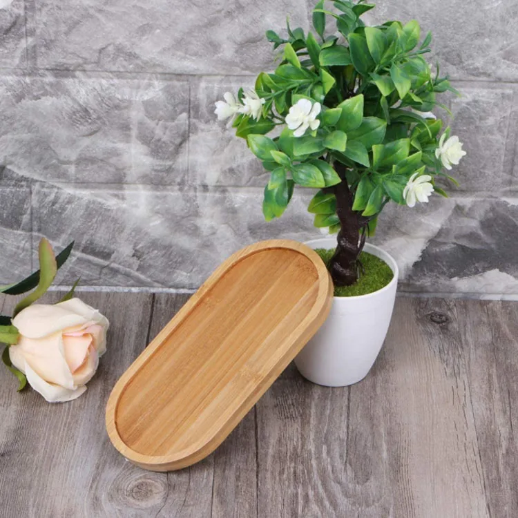 
High quality natural oval shape bamboo wooden tray small serving tray wooden wooden trays for decoration 