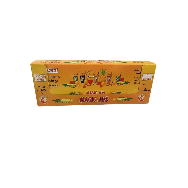 instant fruit flavored Concentrate juice drink powder 5g add 2 litres powder drink sachets factory