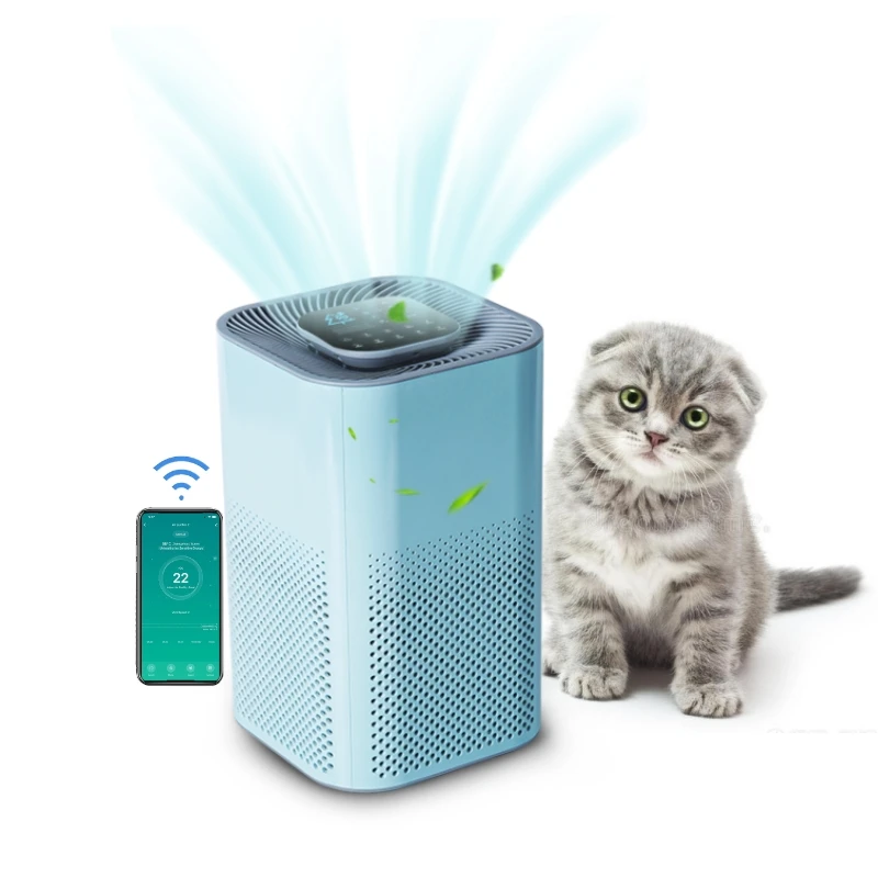 15W air purifier home WIFI control Activated carbon air purifier hepa filter true hepa h13 filter