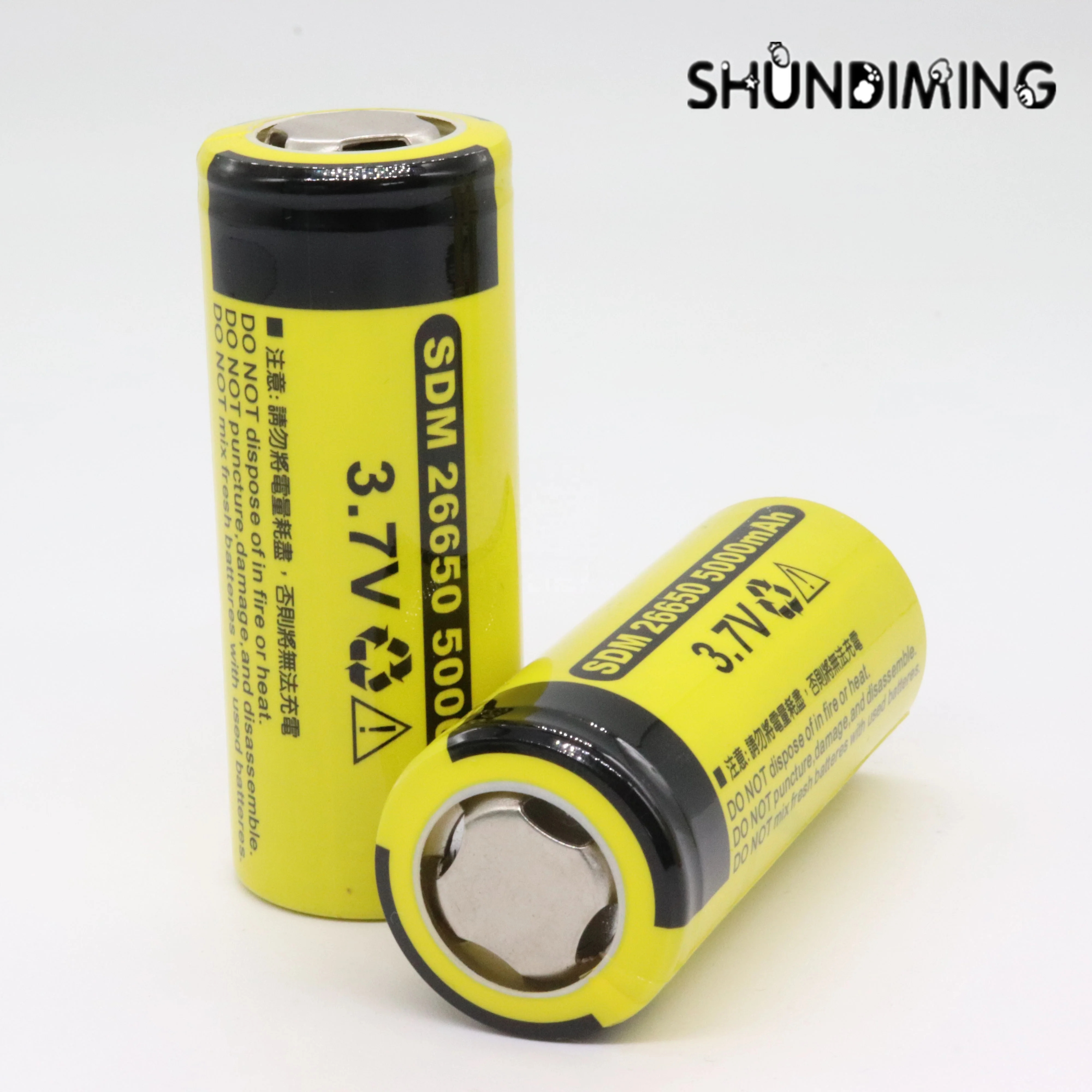 SDM Battery high rate high discharge 5C 25A Rechargeable Lithium battery 3.7v 5000mah 26650 li ion battery