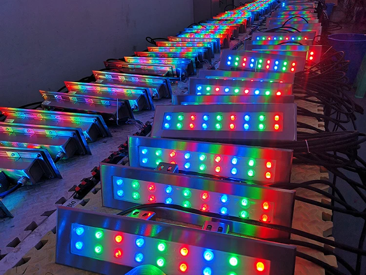 landscape stainless steel dmx512 outdoor rgb IP68 waterproof linear led wall washer lights