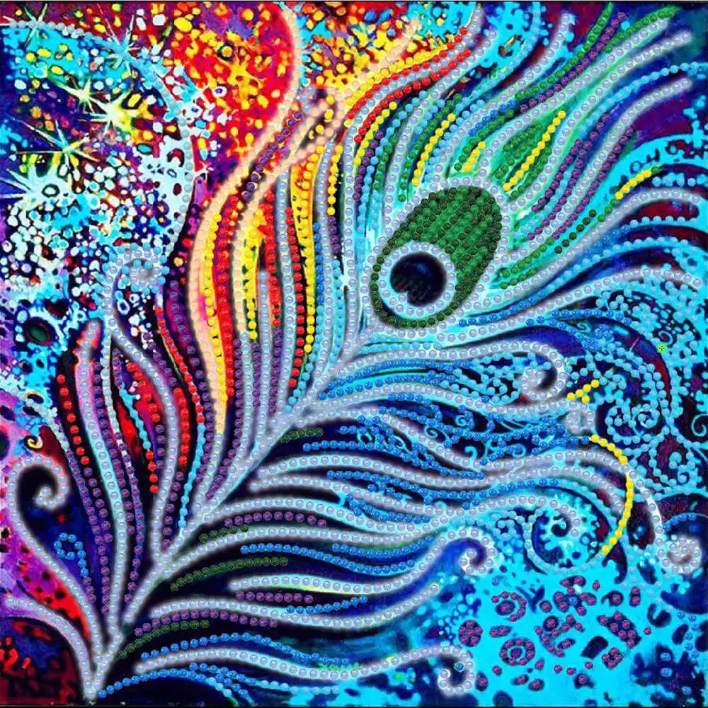 New Arrival Round Drill 5d Diy Luminous Diamond Painting Floral Skeleton Head Wall Decor Diamond Embroidery Kit