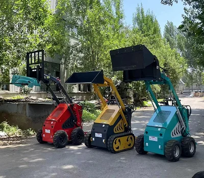 New Design Mini Skid Steer Loader Tractor Hydraulic Rotary Landscaping Heavy Lifting Multi-Purpose Use