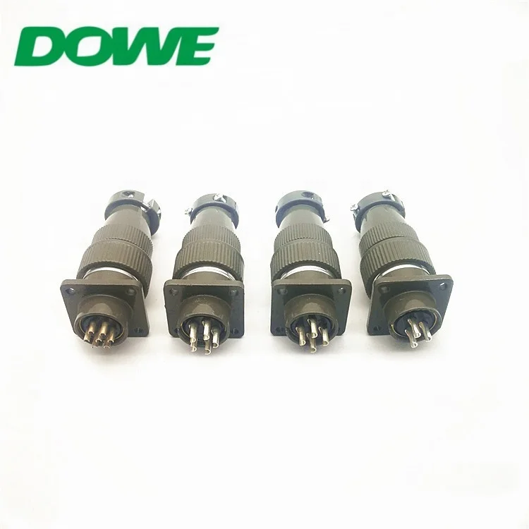DOWE алюминиевый сплав авиация 1,5x2 Кабельный разъем 5P в военных круговых разъемов