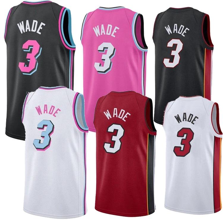 
Customized Latest Design Dwyane Wade Jersey Basketball Shorts Sublimated #3 Dwyane Wade Basketball Jersey/ Uniform 