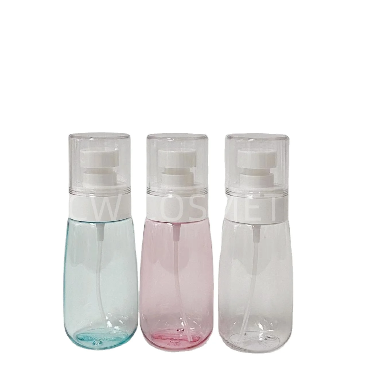 Hot Sale 40ML 60ML Luxury Empty Plastic Green Spray Bottle Skincare Cosmetic Packaging