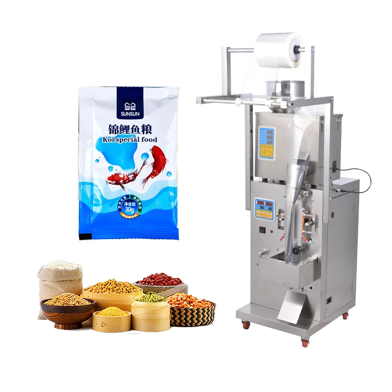 heat sealed wood pellet sawdust fertilizer granualar packing packaging machine