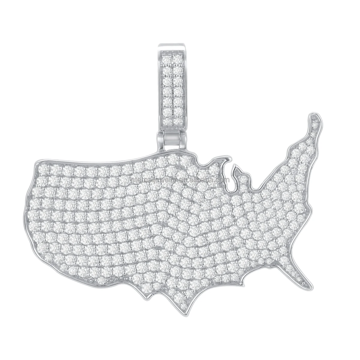 Customized High Quality HIP HOP S925 Silver Gold Solid Gold Jewelry pave VVS D moissanite Whale Pendant Necklace