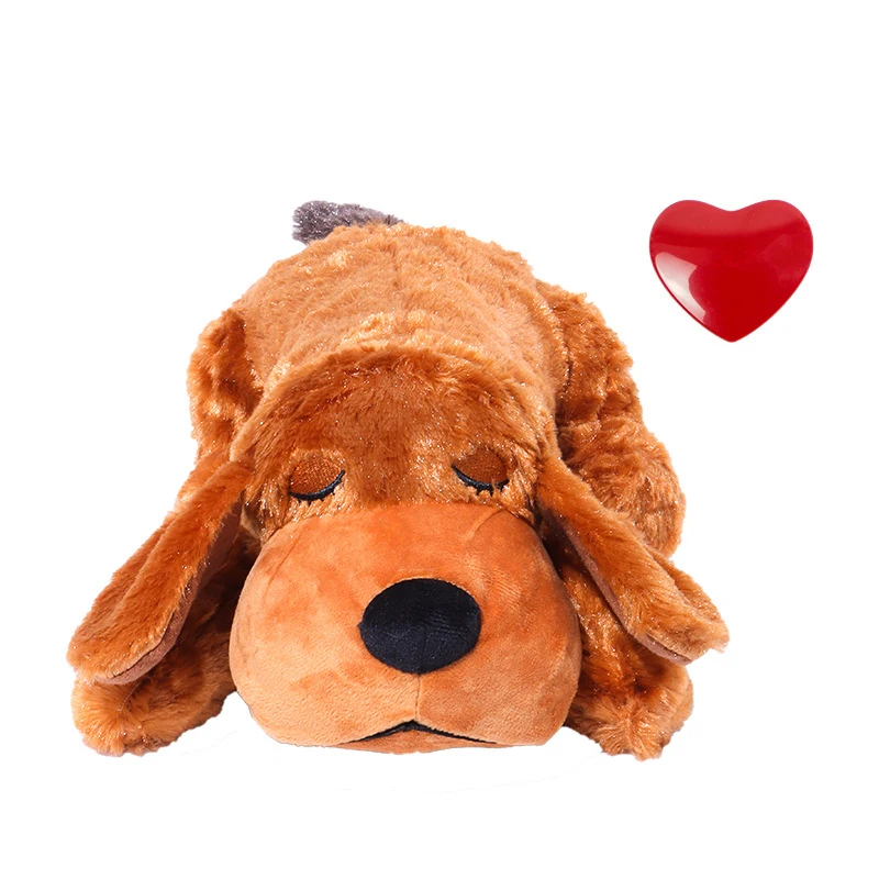 Hot selling pet soothing toy Dog Anxiety Accompanying Sleep Simulation Heartbeat Plush Toy