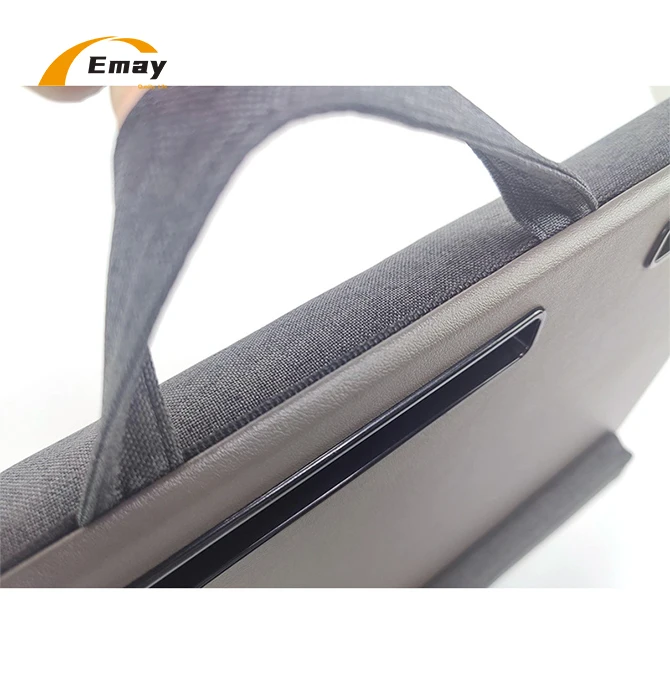PU Surface Lap Tray With Pillow Cushion Desk Flexible laptop Table With Mouse Pad Phone Stand