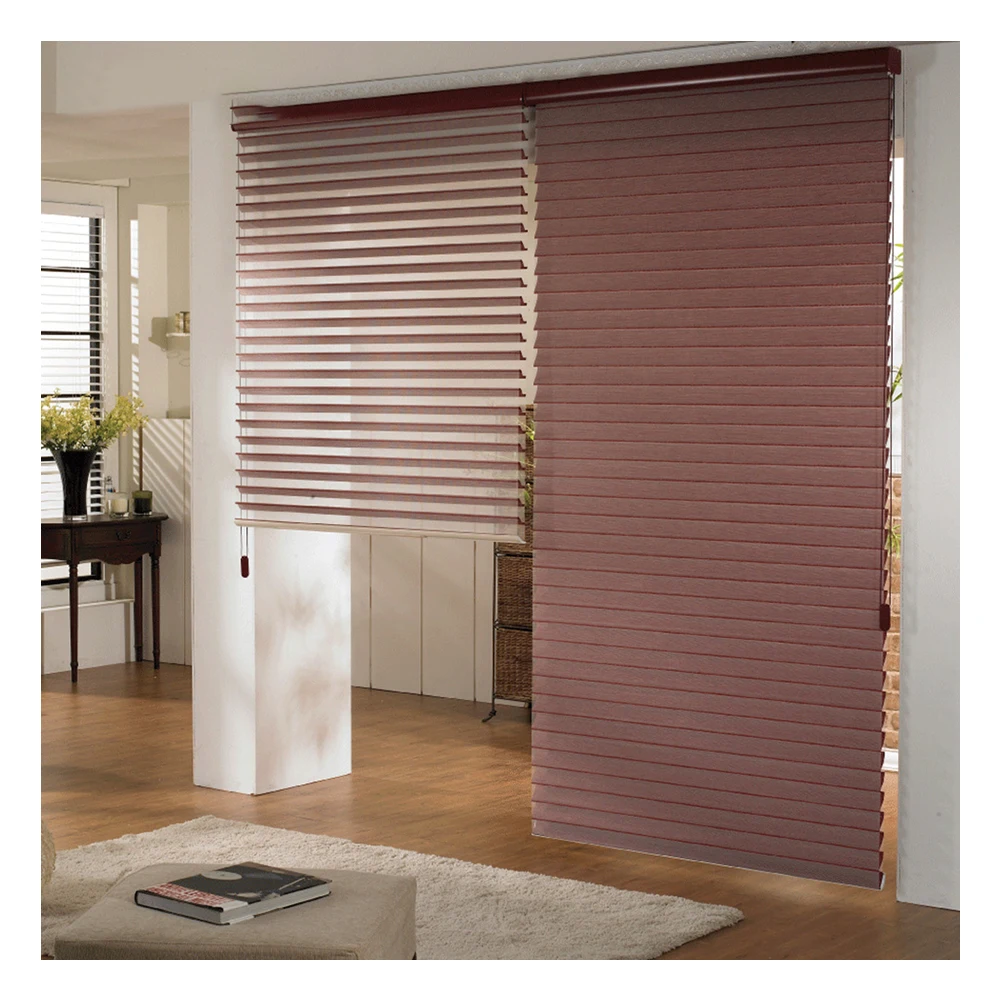 Stardeco Colorful Rainbow Blind Roller Fabric Horizontal Pattern Shangri-la Triple Shading Window Blinds