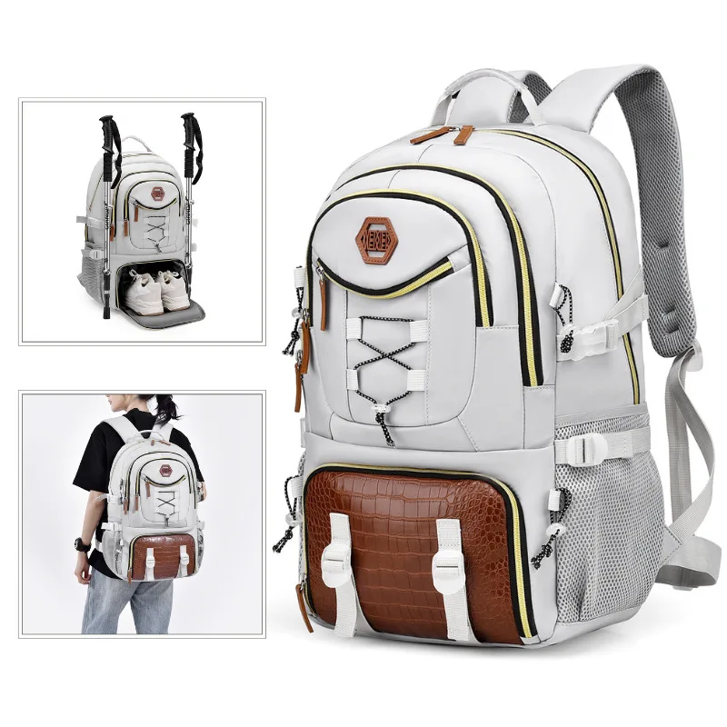 New high-value leisure backpack large-capacity high-grade travel bag mountaineering bag Oxford cloth backpack