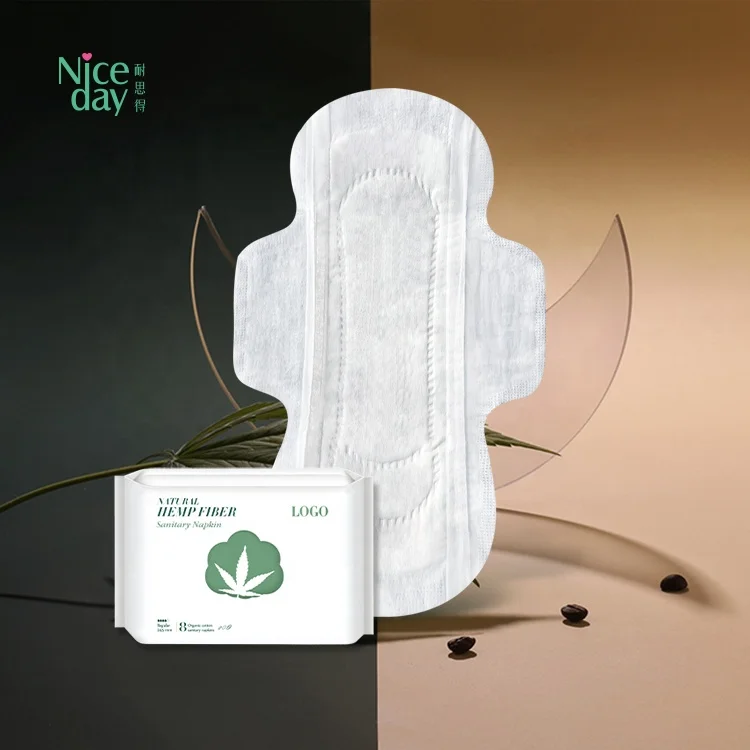 Hemp-Based Feminine pad Clean Industrial Hemp Regular sanitary pad