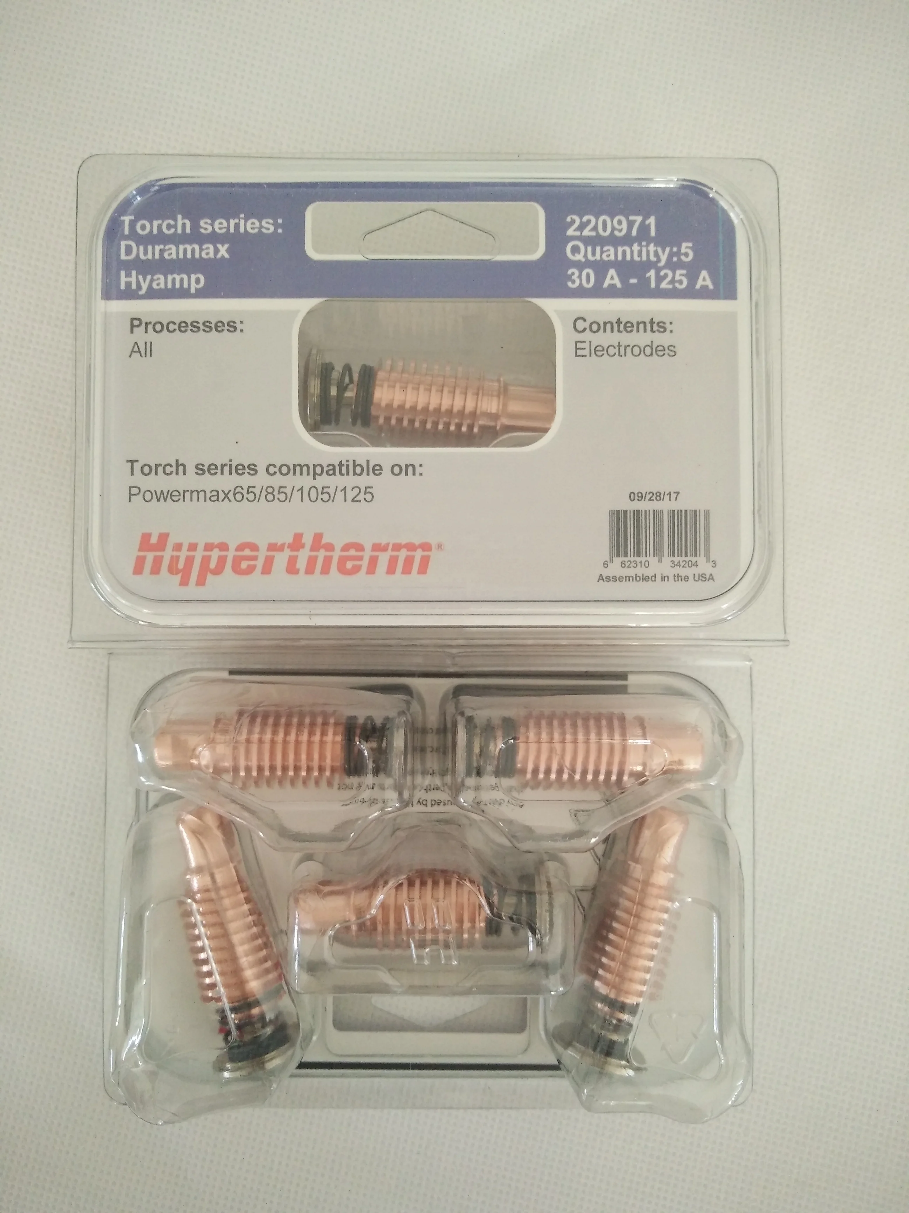 Original Hypertherm powermax125 plasma consumables cutting parts electrode nozzle