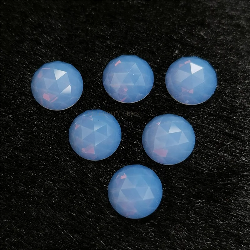 Factory Direct White Round Rose Cut Flat Back  3A Cubic Zirconia