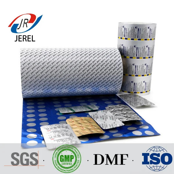 Фармацевтическая алюминиевая блистерная фольга JEREL 8011 для печатной упаковки/фольга PTP