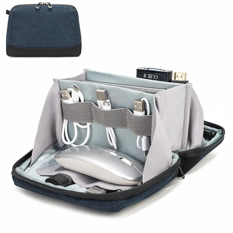 Waterproof Tech Bag Organizer Travel Portable Electronics Gadget Cable Digital Storage bag HDD Powerbank Case organizer