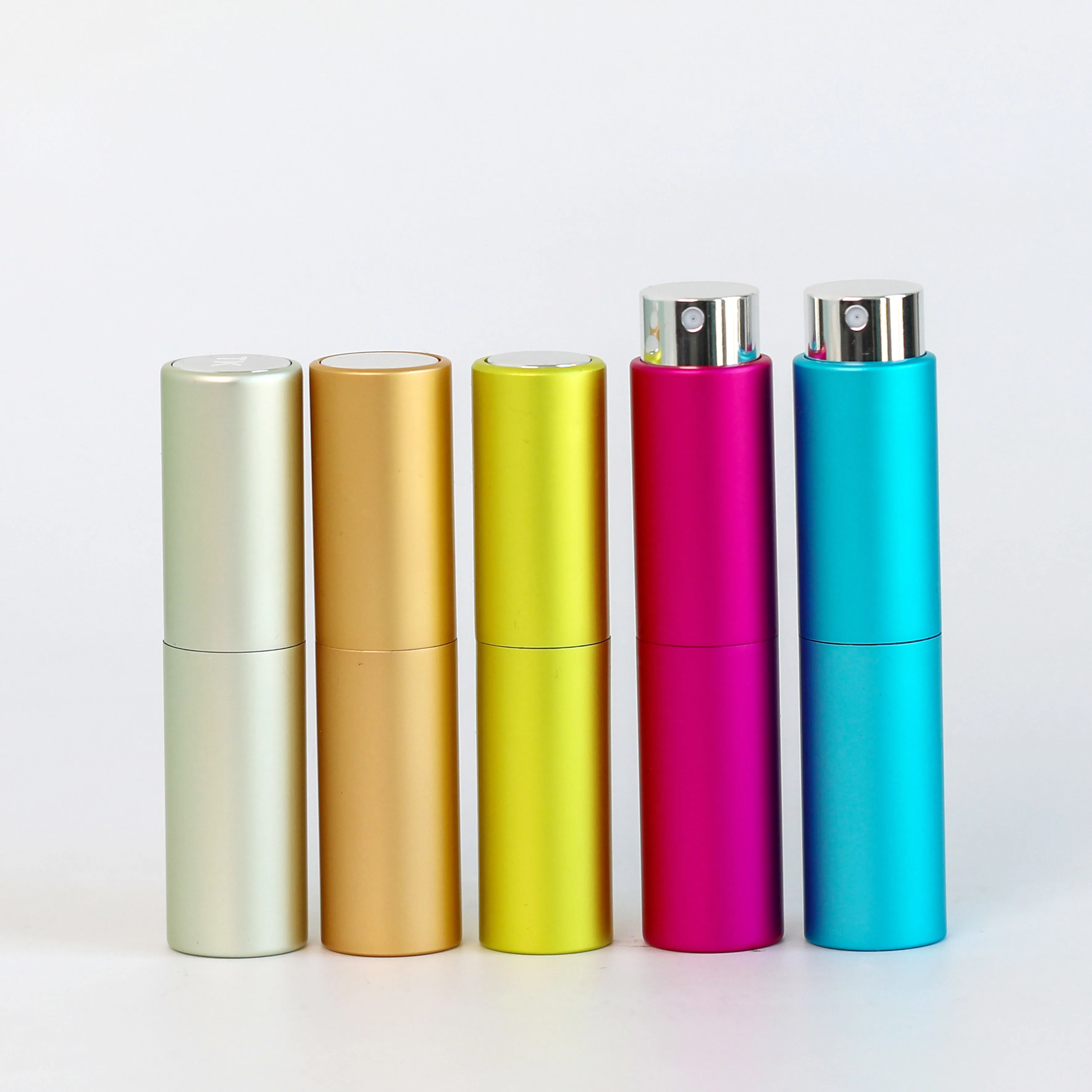 5Ml 8Ml 10Ml Factory Price Twist Up Metal Spray Bottle 8ml Aluminium Portable Refillable Perfume Atomizer