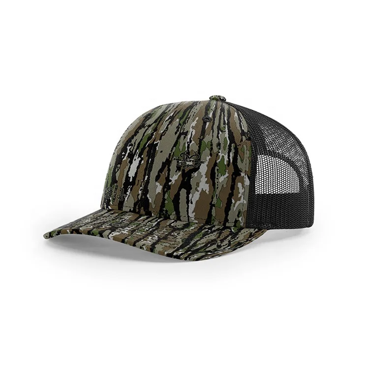Wholesale high quality summer fashion in stock low MOQ unisex colorful 6 panel camouflage richardson 112 camo trucker hat