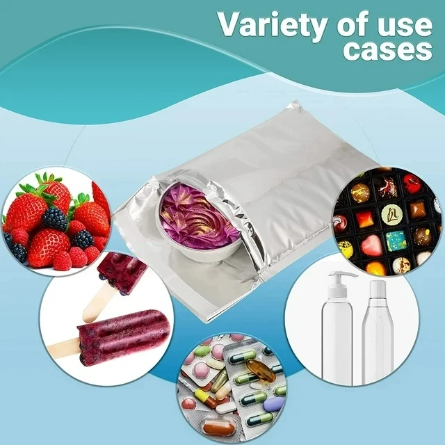 Aluminum Foil Foam Liner Bags Metallic Insulated Mailers Custom Logo Thermal Insulated Silver Self-Seal Mailers