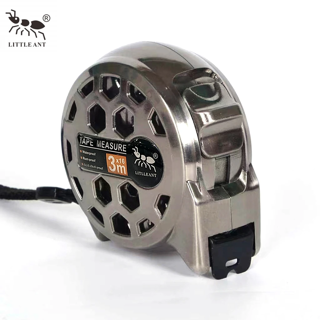 LITTLE ANT Retractable Laser Engraving Hollow Steel Tape Measure Ft Metric Inch Self-Locking Wear-Resistant Waterproof