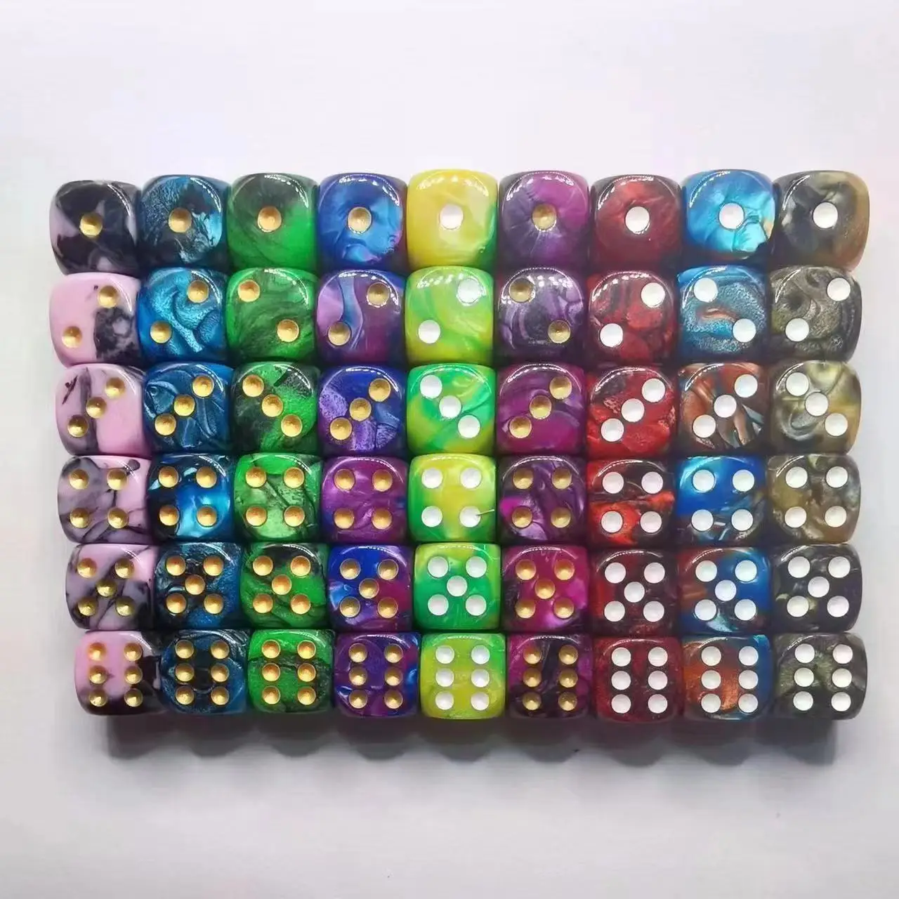 Factory spot 16MM square Angle plus minus dice black and white dice pieces game entertainment sieve toy accessories wholesale