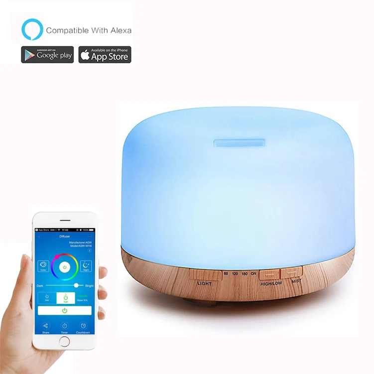 Alexa Google приложение Tuya Smart Wifi эфирное масло аромадиффузор ультразвуковой увлажнитель воздуха