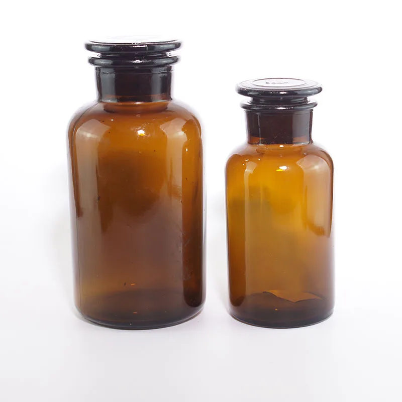 
Factory Amber Brown Clear Glass Apothecary Bottle Pharmacy Reagent Bottle 