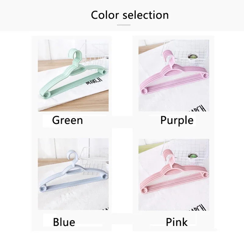 10pcs Multifunctional Adult Plastic Hanger Home Anti-Slip Hanger Support Wholesale