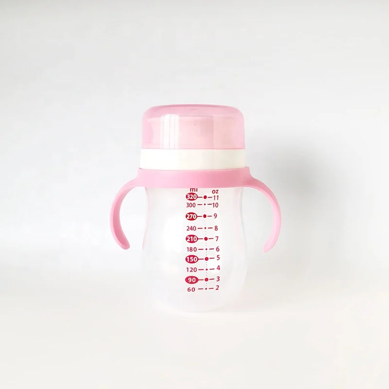 PP baby 320ML  sippy cup with handle easy grip 360 Degree Trainer Cups No-Spill Trainer cup
