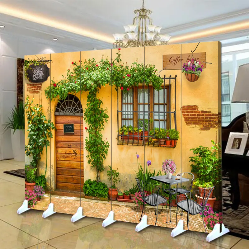 Home Decoration European Modern Simple Folding Mobile Screen Partition Wall