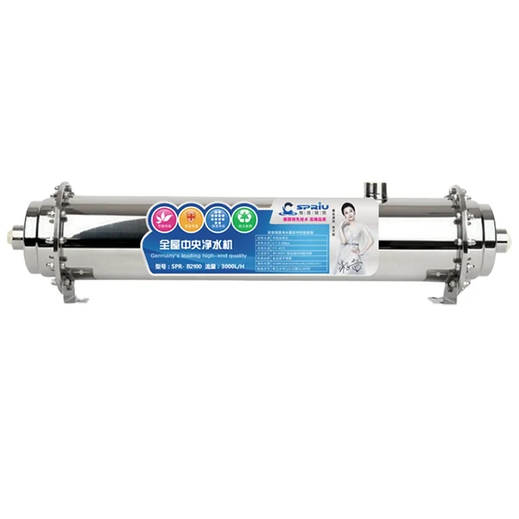2000 L/H Stainless Steel 304 Whole House Water Filters Purifier