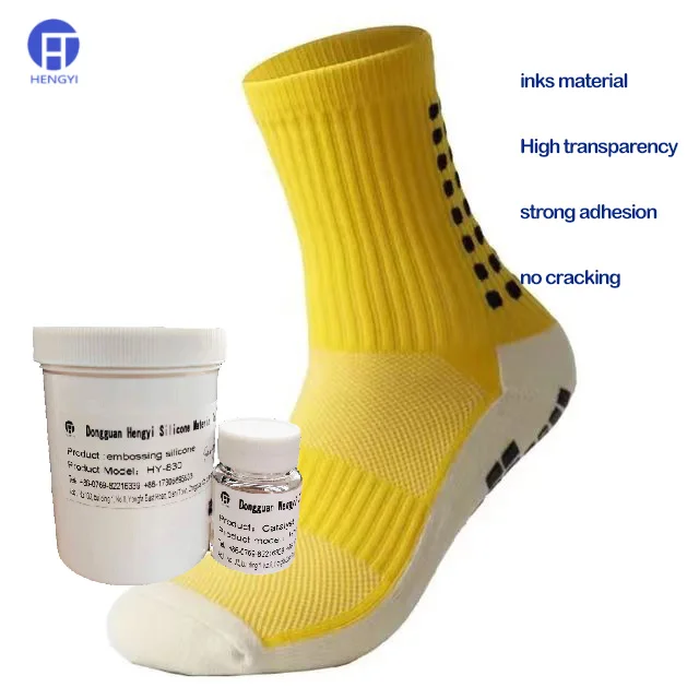 Factory Sports Textile Sports anti-slip dots silicone printing for socks textile printing