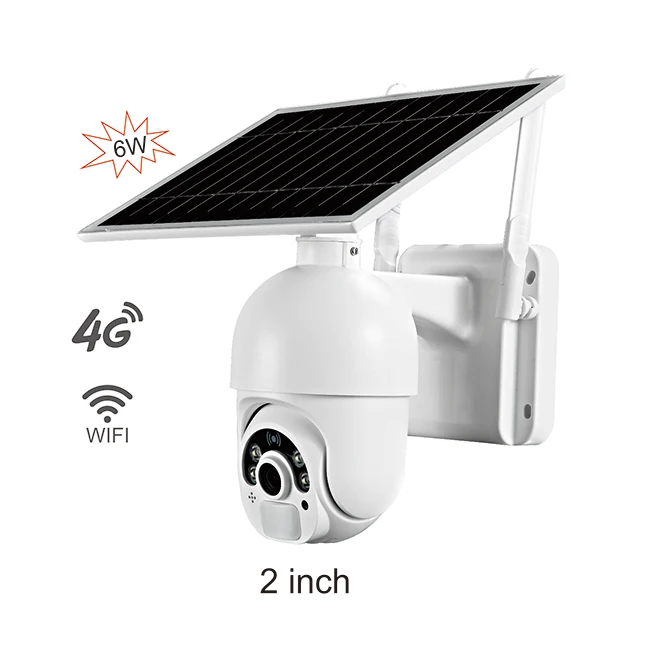 2MP HD CE Approval Colorful Night Vision Alert System Motion Tracking Tuya Wifi CCTV Camera Zoom PTZ Solar Camera